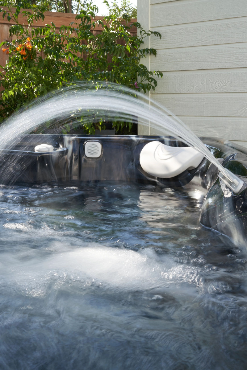 caldera hot tub fountain