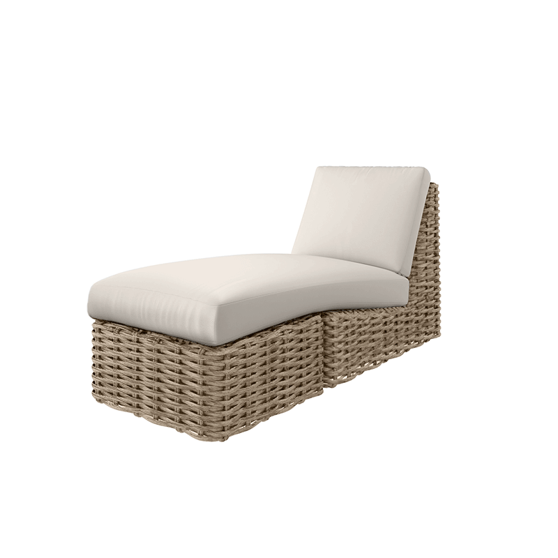 Mia Center Chair Section with Chaise Cushion